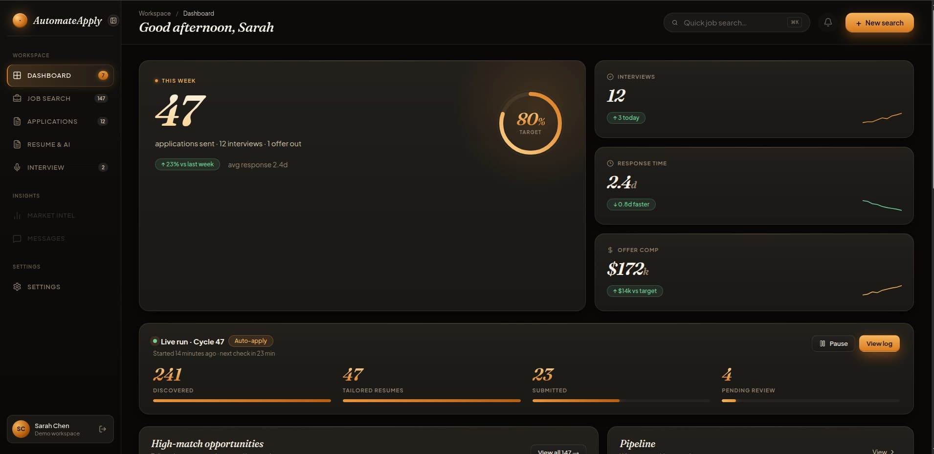 AutomateApply screenshot
